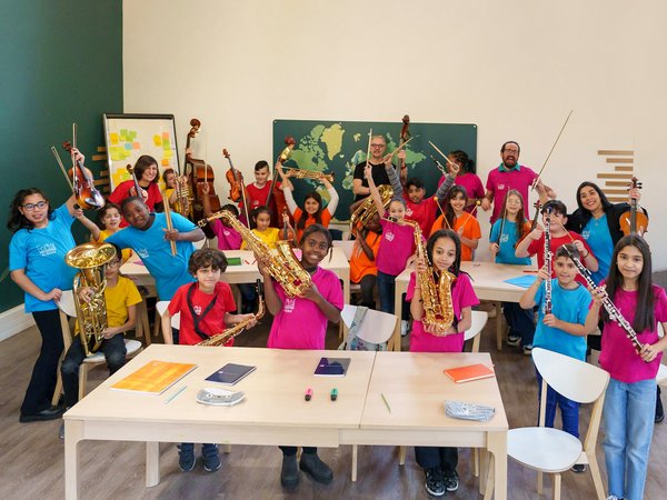 L'orchestre à l'école de Montereau Fault Yonne - Shooting GoodPlanet (c) Bottaro